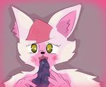  2016 5_fingers animatronic anthro black_nose blush canine dickgirl digital_drawing_(artwork) digital_media_(artwork) duo e-01_(artist) female five_nights_at_freddy&#039;s five_nights_at_freddy&#039;s_2 five_nights_at_freddy&#039;s_world fox front_view fur hair intersex licking lolbit_(fnaf) looking_at_viewer machine mammal mangle_(fnaf) multicolored_fur nude open_mouth oral penis pink_fur precum purple_penis red_hair robot saliva sex simple_background smile tongue tongue_out video_games white_fur yellow_eyes 