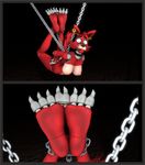  bdsm bondage bound claws dirty feet five_nights_at_freddy five_nights_at_freddy&#039;s foxy hawkvally paws slave toes video_games 