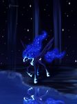  2012 armor blue_eyes blue_feathers blue_fur blue_hair cutie_mark dalagar equine feathered_wings feathers female feral friendship_is_magic fur hair hooves horn mammal my_little_pony night outside princess_luna_(mlp) sky solo standing star starry_sky winged_unicorn wings 