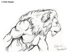  2006 anthro biceps chris_sawyer feline fur lion male mammal mane nipples solo 