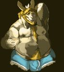  2016 anthro armpits asgore_dreemurr beard blonde_hair blue_eyes body_hair boss_monster bulge caprine chest_hair clothed clothing crown digital_drawing_(artwork) digital_media_(artwork) facial_hair front_view fullheroo fur goat hair heterochromia horn long_ears looking_at_viewer male mammal nipples orange_eyes simple_background slightly_chubby smile solo standing teacup undertale underwear video_games white_fur 