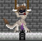  animated ball_gag bdsm blindfold bondage bound digital_media_(artwork) female ferrin gag nude penetration pixel_(artwork) pussy starbound travelling_merchant video_games 