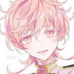  blonde_hair lowres male_focus monoyoshi_sadamune open_mouth smile solo touken_ranbu twitter_username upper_body yellow_eyes yuyu_(yuyurhythm) 