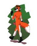  2015 5_fingers abstract_background anthro black_fur brown_eyes brown_hair canine digital_media_(artwork) dipstick_tail ears_back erection fluffy fluffy_tail fox fur gloves_(marking) grey_nose hair hi_res humanoid_hands humanoid_penis jeddy looking_at_viewer looking_back male mammal markings multicolored_fur multicolored_tail nude open_mouth orange_fur penis pink_penis precum rear_view signature simple_background socks_(marking) solo thelupinprincess two_tone_tail walking white_fur 