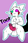  abstract_background anthro balls barefoot big_penis blush embarrassed facial_markings feline humanoid_penis hybrid imp looking_at_viewer male mammal markings penis solo thick_thighs toot6 toot_thunderthighs 