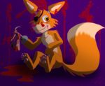  blood bluedmoka canine cute fox foxy halloween holidays male mammal 