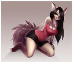 anthro big_breasts breasts clothed clothing feline female kneeling looking_at_viewer mammal pandora_(artist) solo wide_hips xxmteexx 