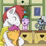  crown crying diamond_tiara_(mlp) equine eyewear female friendship_is_magic glasses horse male mammal my_little_pony pegasus pony royal_guard_(mlp) scootaloo_(mlp) silver_spoon_(mlp) tears that1andonly tiara wings 
