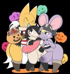  aintsmart animal_crossing big_penis bottomless canine clothed clothing crazy_redd fox halloween holidays lagomorph male male/male mammal mouse nintendo nude penis rabbit rod_(animal_crossing) rodent video_games 
