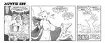  anthro areola big_breasts breasts comic english_text female huge_breasts looking_at_viewer mammal monochrome nipples pussy rodent smile solo squirrel tentacles text wide_hips zaftigbunnypress 