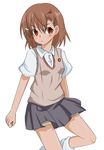  bad_id bad_pixiv_id brown_eyes brown_hair misaka_mikoto rubii school_uniform short_hair shorts solo to_aru_kagaku_no_railgun to_aru_majutsu_no_index 