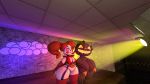 3d_(artwork) animatronic baby_(fnafsl) big_breasts breasts digital_media_(artwork) duo female five_nights_at_freddy&#039;s flora_fauna hi_res humanoid inside machine nipples not_furry one_eye_closed plant robot sister_location standing unknown_artist video_games wink 