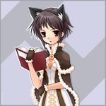  animal_ears breasts cat_ears cosplay fantasy gloves high_wizard nagato_yuki oekaki purple_eyes purple_hair ragnarok_online short_hair small_breasts solo suzumiya_haruhi_no_yuuutsu yuuki_(silent_moon) 