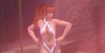  animated animated_gif ass bikini breasts cleavage dancer dancing dead_or_alive dead_or_alive_xtreme_3_fortune kasumi_(doa) large_breasts long_hair micro_bikini navel ponytail sling_bikini stripper thong 
