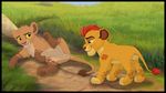  2016 balls cub disney feline kaion kiara kion lion mammal penis precum pussy stare the_lion_guard the_lion_king young 