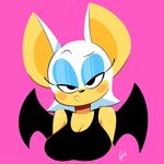  2016 anthro bat big_breasts breasts cubiccyan female mammal rouge_the_bat solo sonic_(series) 