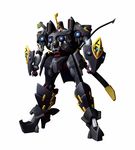  banpresto full_body mecha no_humans official_art simple_background solo standing super_robot_wars super_robot_wars_the_lord_of_elemental svend_delz weapon white_background 