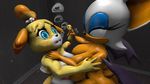  3d_(artwork) animal_crossing anthro asphyxiation bat big_breasts breasts bubble canine daemont92 digital_media_(artwork) drowning fight grabbing holding_breath isabelle_(animal_crossing) mammal nintendo nude peril rouge_the_bat slightly_chubby sonic_(series) source_filmmaker strangling struggling underwater video_games water 