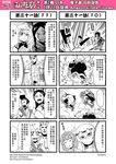  2boys 4koma 6+girls anger_vein bare_shoulders chinese comic detached_sleeves fur_coat genderswap greyscale hair_between_eyes hairband highres horns huli_daxian journey_to_the_west luli_daxian monochrome multiple_4koma multiple_boys multiple_girls otosama sha_wujing simple_background skull_necklace sun_wukong tang_sanzang translated yamcha_pose yangli_daxian yulong_(journey_to_the_west) zhu_bajie 