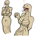  &lt;3 breasts female reptile scalie scrungusbungus snake tongue 