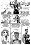  basketball basketball_uniform car color_guide comic commentary dark_skin dark_skinned_male david_robinson english facial_hair female_admiral_(kantai_collection) glasses greyscale ground_vehicle hair_tie hand_on_hip hat highres house kantai_collection magatama military military_hat military_uniform monochrome motor_vehicle national_basketball_association open_mouth outstretched_arm pleated_skirt real_life ryuujou_(kantai_collection) san_antonio_spurs short_hair skirt smile sportswear suspenders tanaka_setsuko tree twintails uniform visor_cap 