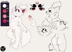  anthro balls butt canine color_swatch disembodied_penis erection eroborus expressions flaccid fox humanoid_penis kitsune_(ero) male mammal model_sheet navel penis pinup plantigrade pose retracted_foreskin uncut wide)eyes 