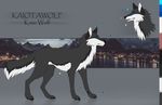  blue_eyes canine english_text feral fur kaiotawolf male mammal solo standing text 