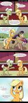 2016 applejack_(mlp) barn blonde_hair comic cutie_mark deusexequus dialogue earth_pony english_text equine female fence feral filthy_rich_(mlp) friendship_is_magic fur granny_smith_(mlp) green_eyes green_fur group hair horse landscape male mammal my_little_pony orange_fur pony sky spoiled_rich_(mlp) text 