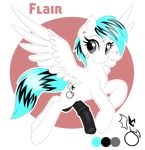  2016 animal_genitalia animal_penis balls black_hair blue_hair colored cutie_mark dickgirl digital_drawing_(artwork) digital_media_(artwork) ear_piercing equine fan_character feathered_wings feathers feral flair_(akanisen) fur hair half-erect hooves horn intersex jewelry mammal multicolored_hair my_little_pony nude open_mouth penis peridotkitty piercing scar simple_background smile solo two_tone_hair white_fur winged_unicorn wings 