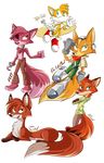  2016 animatronic anthro canine disney duo five_nights_at_freddy&#039;s fox fox_mccloud foxy_(fnaf) fur green_eyes machine male mammal melodyclerenes nick_wilde nintendo robot star_fox video_games zootopia 