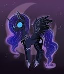  blue_eyes blue_fur cutie_mark equine feathered_wings feathers female feral friendship_is_magic fur hooves horn looking_at_viewer magnaluna mammal my_little_pony nude princess_luna_(mlp) solo winged_unicorn wings 