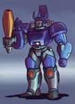  decepticon digital_media_(artwork) frown galvatron gun humanoid machine male muscular not_furry parallelpie ranged_weapon red_eyes robot simple_background solo standing transformers weapon 