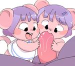  2016 age_difference ambiguous_gender anthro baby balls black_nose blush churoe clothed clothing cub cute dress drooling erection fellatio fur group group_sex hair male male/ambiguous mammal mouse open_mouth oral penis purple_hair rodent saliva sex simple_background size_difference smile teeth tongue tongue_out young 
