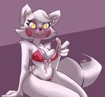  animatronic bow canine clothing female five_nights_at_freddy&#039;s five_nights_at_freddy&#039;s_2 fox jailbait_knight machine makeup mammal mangle_(fnaf) robot swimsuit video_games 