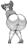  2016 anthro bent_over big_butt butt canine disney female goof_troop huge_butt looking_at_viewer mammal mature_female peg_pete smile solo synecdoche445 