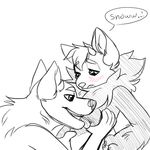  anthro canine duo feline female licking male male/female mammal monochrome nipple_lick nipples nude open_mouth rorr sketch tongue tongue_out 