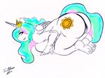  anthro big_breasts big_butt breasts butt crown digital_media_(artwork) equine friendship_is_magic horn mammal my_little_pony nude princess_celestia_(mlp) pussy thepainfultruth winged_unicorn wings 