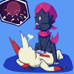  &lt;3 2016 claws cowgirl_position cum cum_in_pussy cum_inside duo egg female impregnation internal lying male male/female nintendo on_back on_top one_eye_closed penetration penis perfectlynormal pok&eacute;mon pussy pussy_juice sex sweat vaginal vaginal_penetration video_games weavile zangoose 