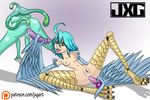  anal armpits avian dildo female harpy invalid_tag jxg monster_girl monstermusume pussy sex_toy slime slimegirl wings 