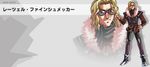  1boy banpresto belt blonde_hair character_name full_body fur_trim goggles jacket male_focus ratsel_feinshmecker solo super_robot_wars super_robot_wars_original_generation zoom_layer 