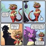  anthro bush_viper comic english_text female garter_snake lizard monster_girl reptile scalie scalie_schoolie shenanimation speech_bubble teresa_(scalie_schoolie) text violet_(scalie_schoolie) webcomic 