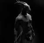  3d_(artwork) 3dmodel anthro boobart digital_media_(artwork) dragon lizard male nude penis reptile scale scalie sculpt solo zbrush 