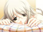  bed blonde_hair chaos;head glasses kusonoki_yua long_hair 