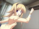  blonde_hair chaos;head long_hair nishijou_nanami seifuku 