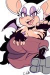  2016 absurd_res anthro armpits bat big_breasts big_butt breasts butt cleavage clothed clothing cloudz female hi_res mammal rouge_the_bat smile solo sonic_(series) 