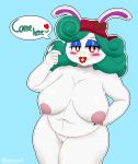  big_breasts breasts female highoncoffee lagomorph madame_broode mammal mario_odyessy mature_female rabbit solo 