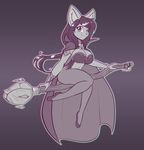  2016 absurd_res amelia_(scorpdk) anthro breasts broom canine cape cleavage clothed clothing crystals eyelashes female fox gradient_background hair hi_res long_hair looking_at_viewer magic_user mammal monochrome scorpdk simple_background smile solo witch 