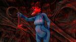  3d_(artwork) ? after_sex alien alien_(franchise) alien_pregnancy anthro belly big_belly breasts bulge canine chestburster digital_media_(artwork) facehugger female five_nights_at_freddy&#039;s foxy_(fnaf) fur hi_res inflation mammal nowaroncorn_(artist) pregnant solo source_filmmaker video_games xenomorph 