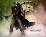  1boy character_name copyright_name dual_wielding gas_mask gloves hook_sword kabal male_focus mask mortal_kombat standing 