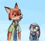  2016 anthro canine clothing disney female fox judy_hopps lagomorph male mammal nick_wilde rabbit zdrer456 zootopia 